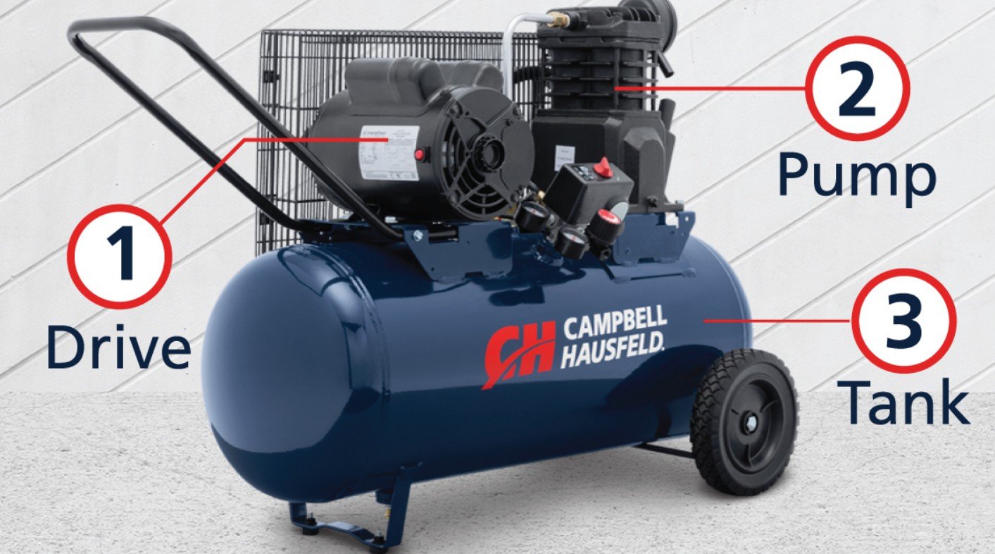 How To Use Campbell Hausfeld Air Compressor: 7 Step-by-step